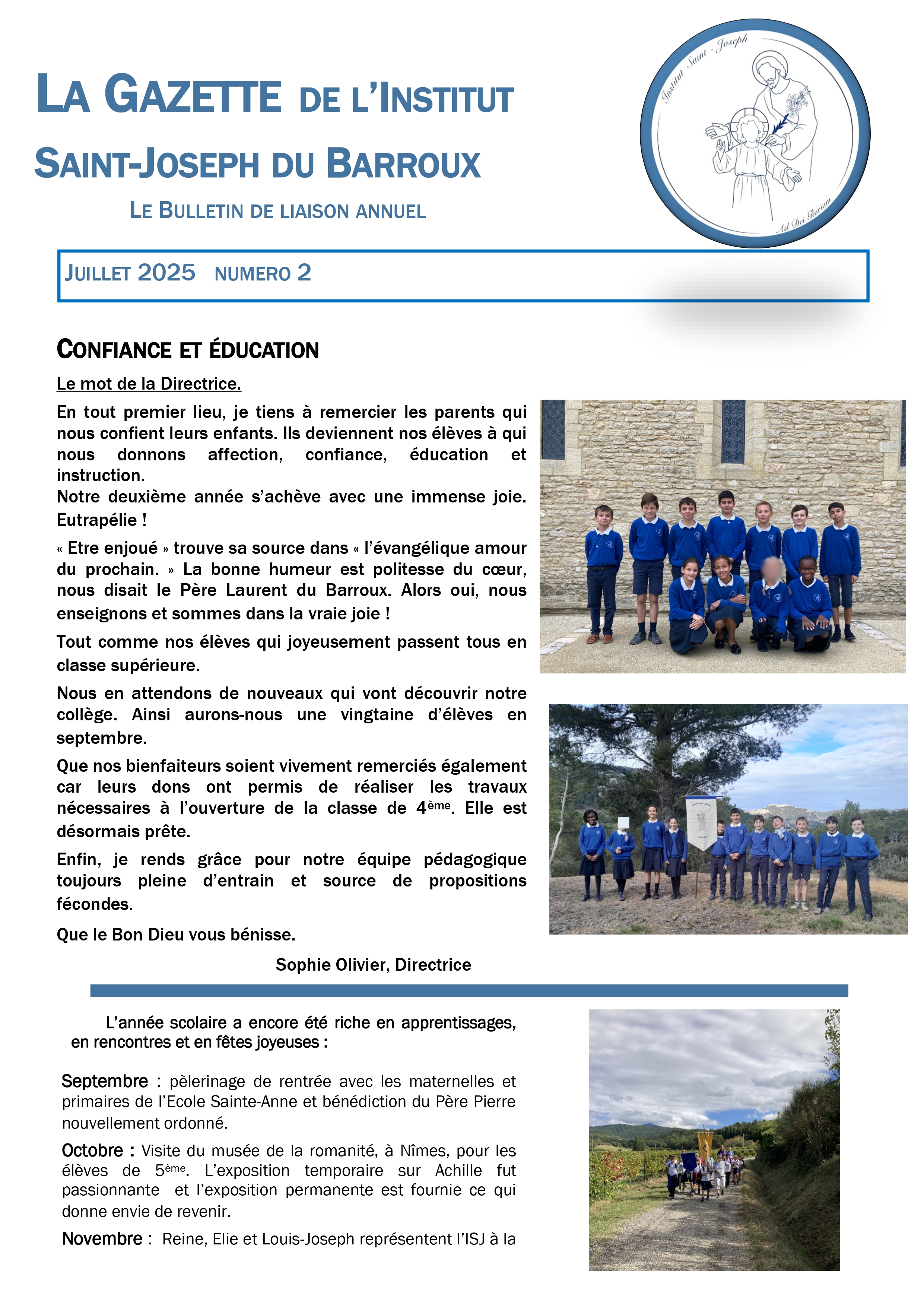 La Gazette de l’Institut – juillet 2025